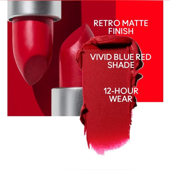 BUNDLE: MAC Retro Matte Lipstick in 707 Ruby Woo & 702 Dangerous - Picture 8 of 16